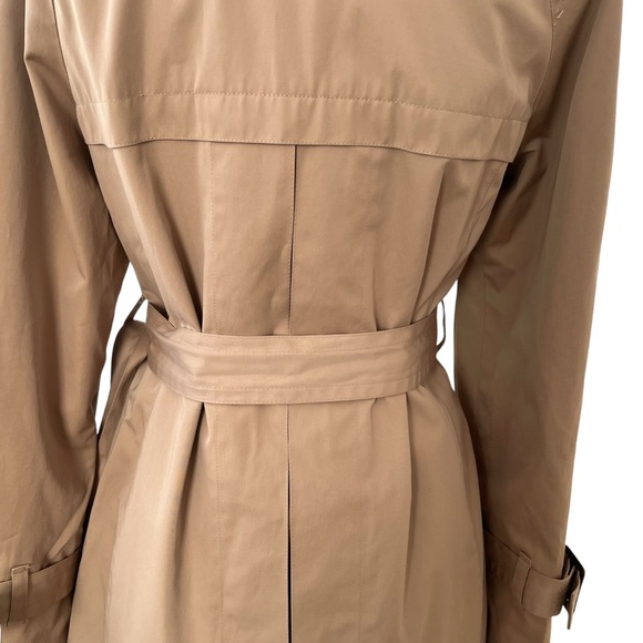 MICHAEL Michael Kors classic khaki rain trench coat water resistant S - Picture 7 of 16